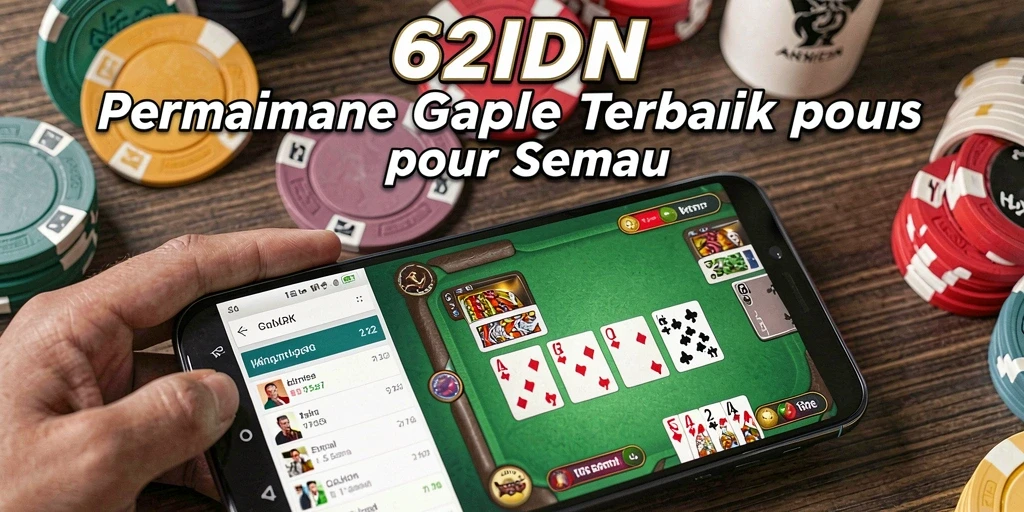 Screenshot utama gameplay 62IDN menampilkan suasana seru Gaple.
