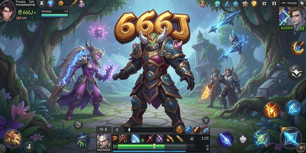 Tampilan menarik gameplay MMORPG 666J dengan karakter dan pertempuran seru.