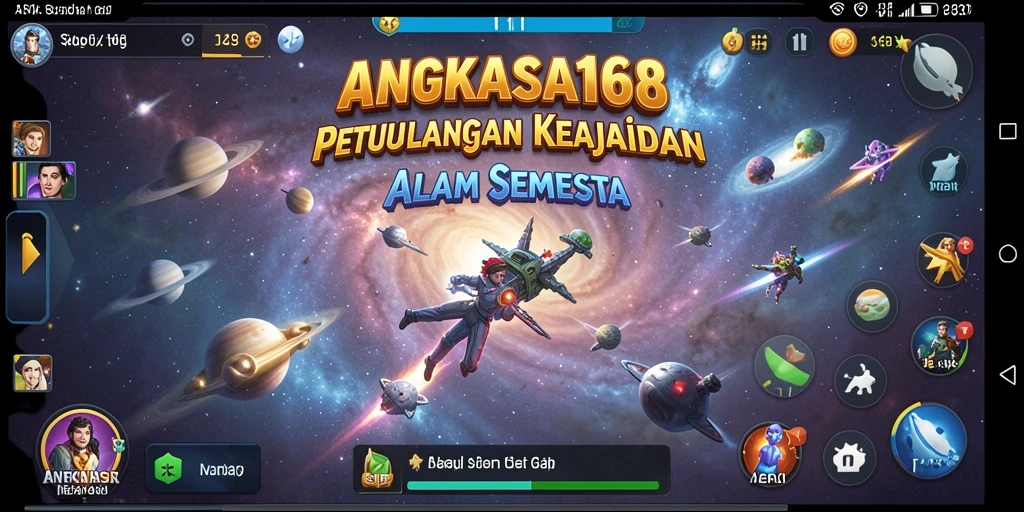 Screenshot gameplay menunjukkan petualangan seru di planet yang misterius.