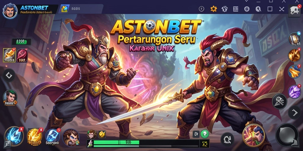 Tampilan gameplay ASTONBET yang menarik dan seru dalam pertarungan Fighting.