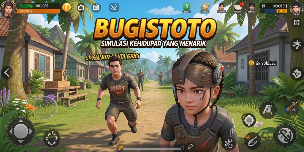 Tampilan gameplay menarik dari <strong>BUGISTOTO</strong> dengan interaksi sosial dan aktivitas kehidupan sehari-hari.