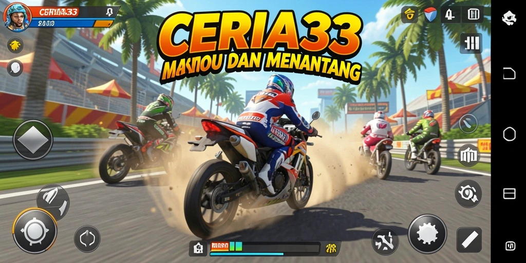 Tampilan seru dari balapan motor di CERIA33.