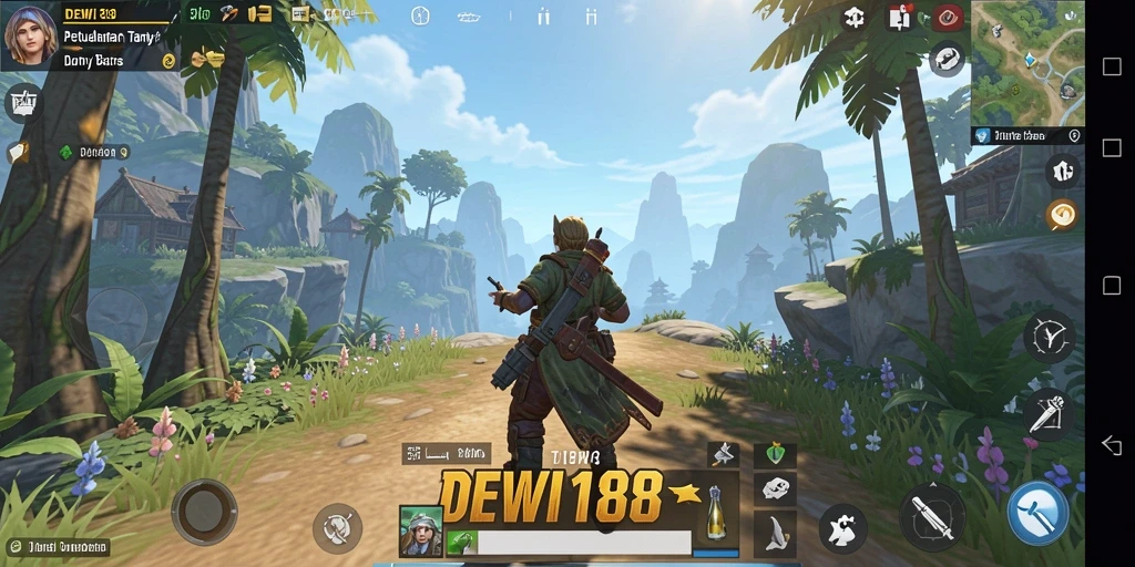 Tampilan gameplay DEWI188 yang menakjubkan dan penuh petualangan.