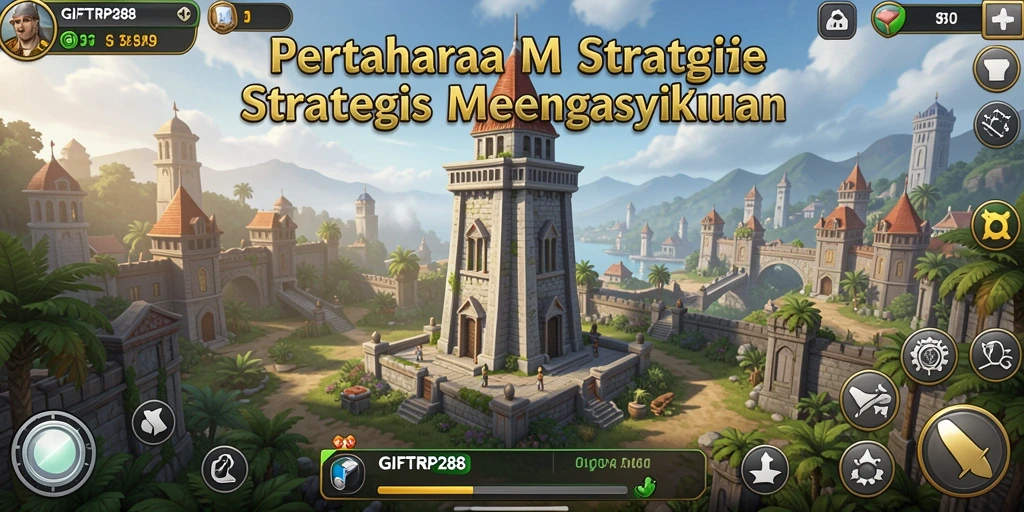 Tangkapan layar gameplay seru dari GIFTRP288 Tower Defense.