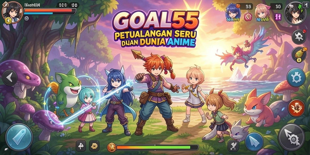 Tampilan gameplay <strong>GOAL55</strong> yang menakjubkan dan penuh aksi.