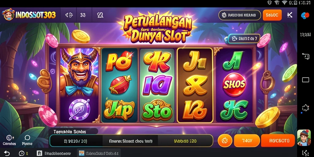 Screenshot gameplay INDOSLOT303 menampilkan aksi seru di dunia slot.