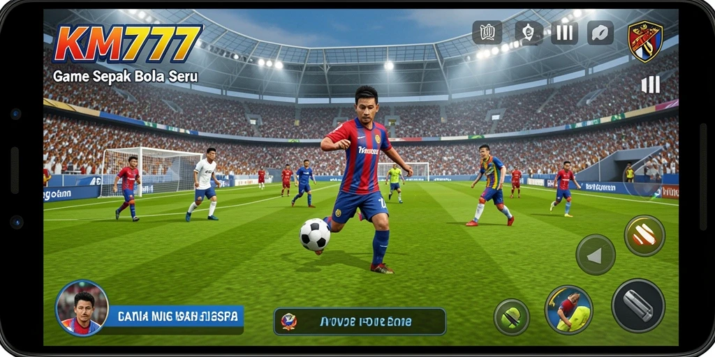 Tampilan gameplay KM777 yang menggugah selera dan seru.
