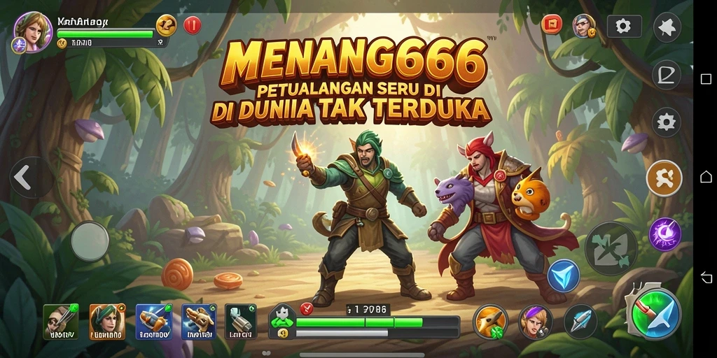 Tampilan gameplay yang menyenangkan di dunia petualangan yang luas.