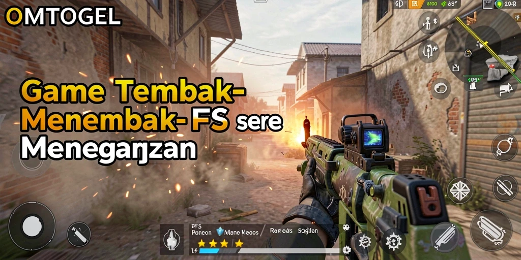 Tampilkan aksi seru dalam gameplay OMTOGEL FPS.