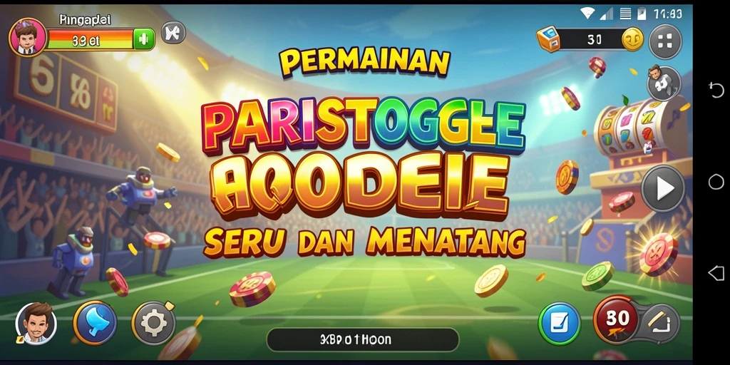 Tampilan gameplay seru dan penuh warna dalam PARISTOGEL.