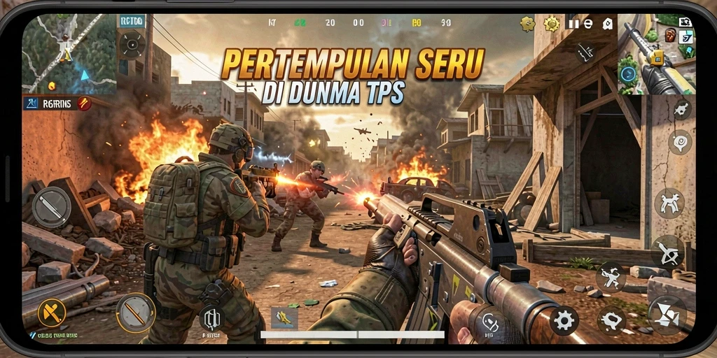 Tangkapan layar gameplay seru R6R6 dengan aksi tembak-menembak intens.