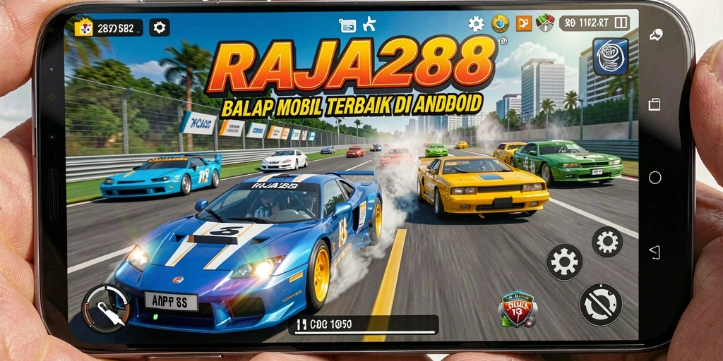 Tampilan menarik dari gameplay balapan di RAJA288.