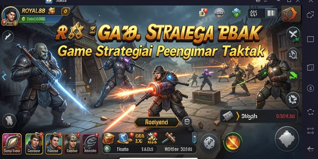 Tampilan gameplay seru dan mendebarkan dari ROYAL88.