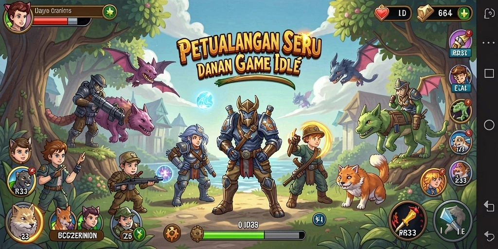 Tampilan gameplay RR33 yang mengasyikkan dan penuh warna