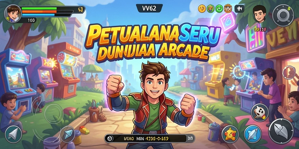 Tampilan gameplay menarik dari VV62 yang penuh tantangan Arcade.