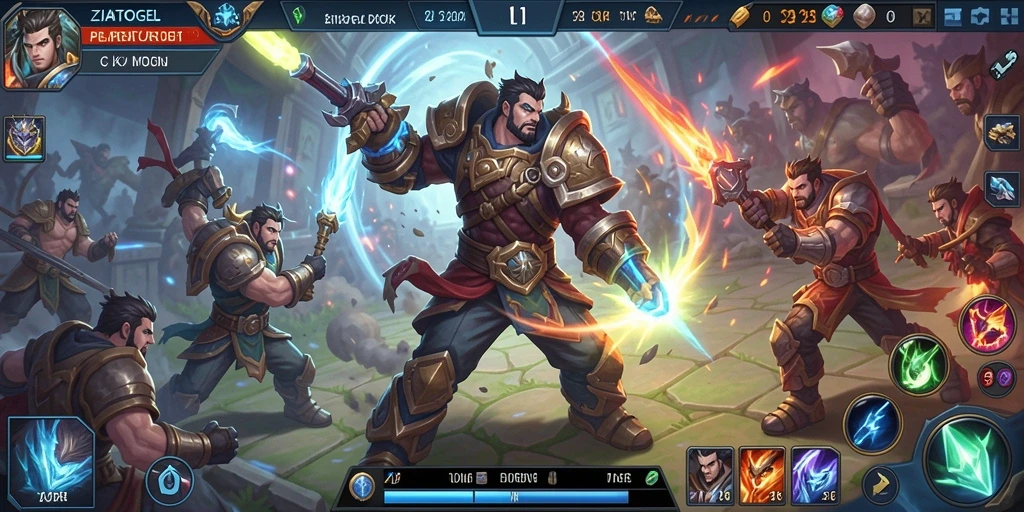 Tampilan hebat dari gameplay ZIATOGEL yang menampilkan pertarungan intens.
